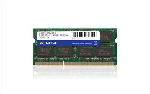 ADATA DDR3 1333 204 Pin SO-DIMM hafıza birimi 8 GB 2 x 4 GB 204-pin SO-DIMM
