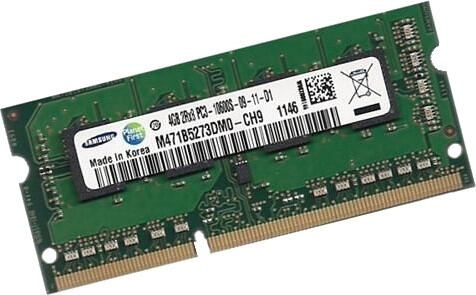 Samsung M471B5273DM0-CH9 hafıza birimi 4 GB 1 x 4 GB DDR3 204-pin SO-DIMM