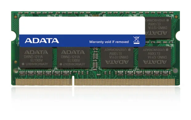 ADATA ADDS1600W8G11-B hafıza birimi 8 GB 1 x 8 GB DDR3 204-pin SO-DIMM