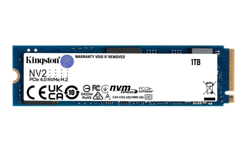 Kingston Technology Kingston NV2 1 TB M.2 PCI Express 4.0 NVMe 3D NAND