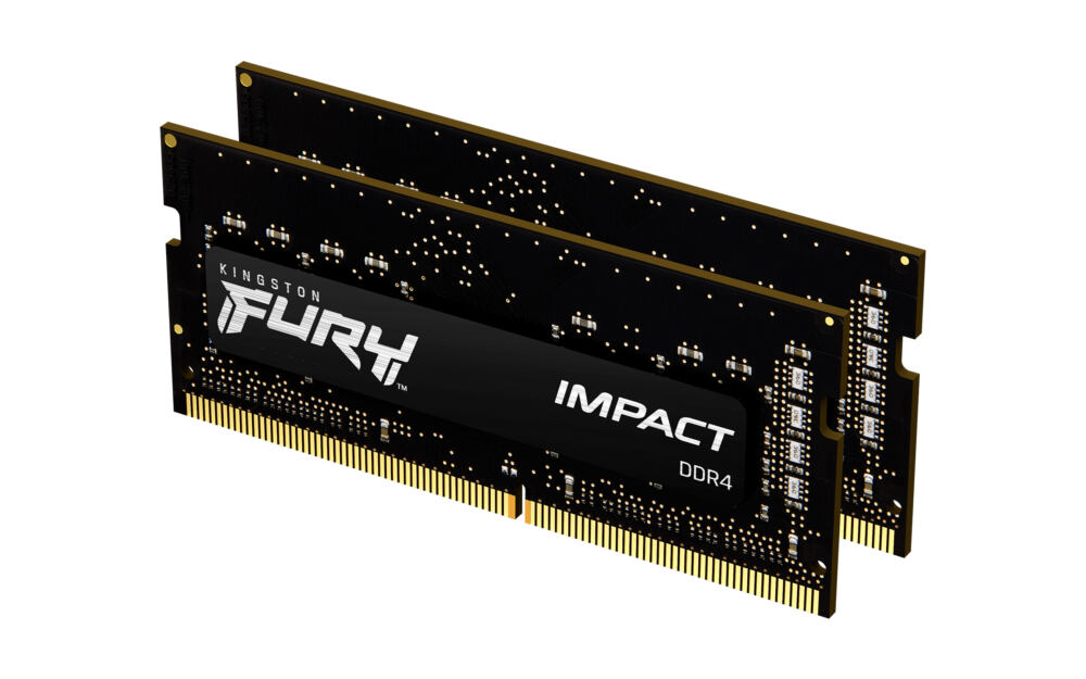 Kingston Technology Kingston FURY Impact hafıza birimi 16 GB 2 x 8 GB DDR4 3200 MT/s 260-pin SO-DIMM