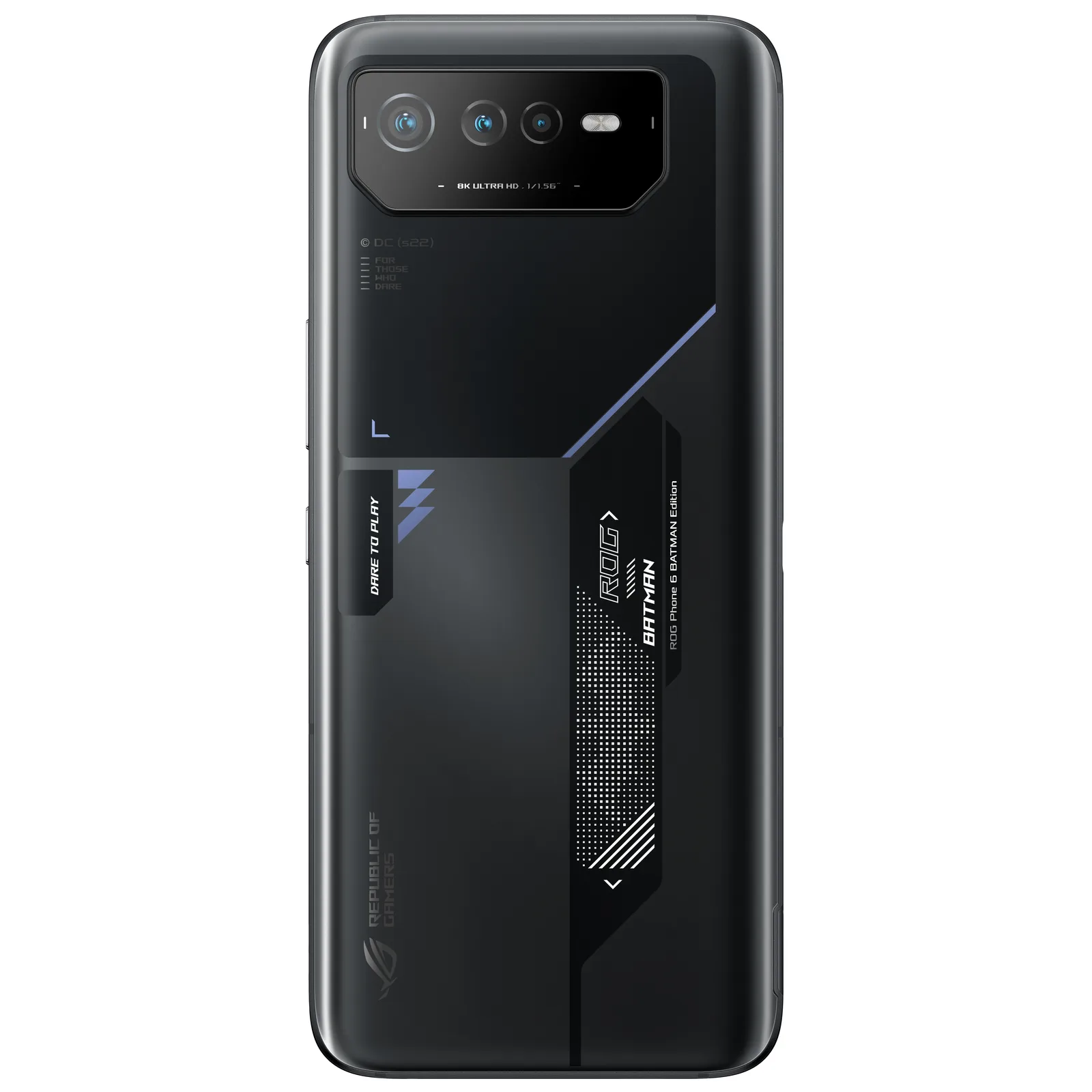 ASUS ROG Phone 6 BATMAN Edition 17,2 cm (6.78") Çift SIM Android 12 5G USB C Tipi 12 GB 256 GB 6000 mAh Siyah