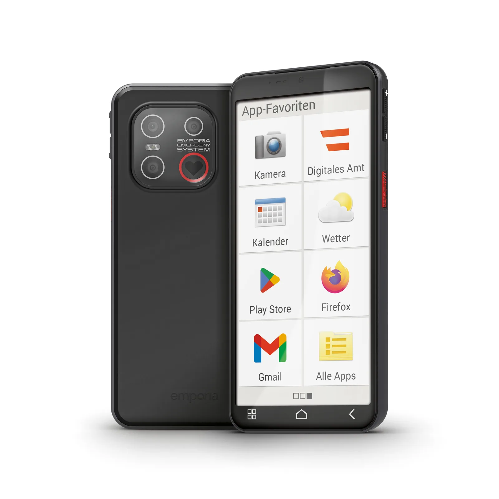 Emporia emporiaSMART.6lite 13,8 cm (5.45") Android 13 4G USB C Tipi 6 GB 128 GB 3600 mAh Siyah, Gümüş