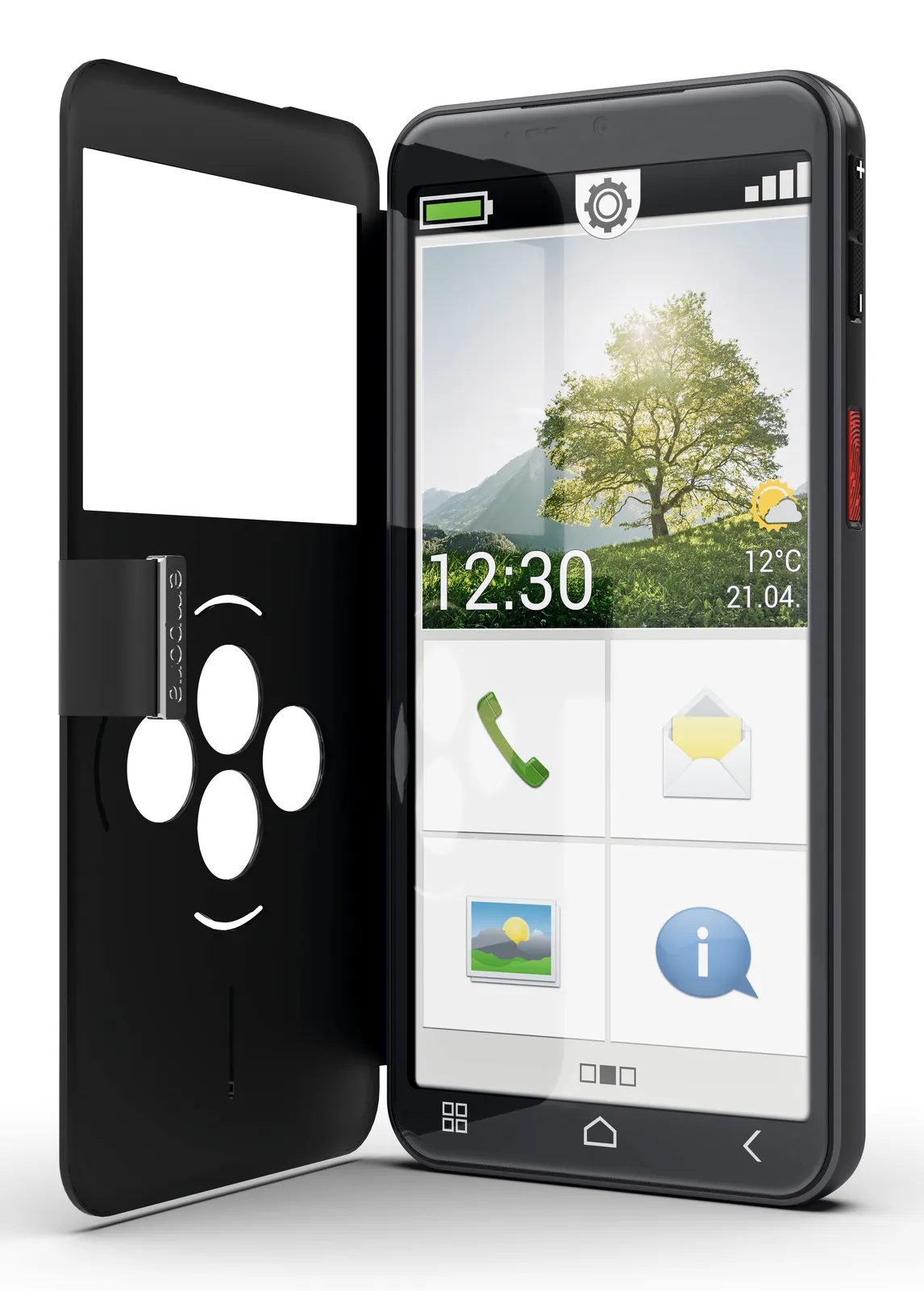 Emporia emporiaSMART.7lite 13,8 cm (5.45") Tek SIM Android 15 4G USB C Tipi 6 GB 128 GB 3500 mAh Siyah