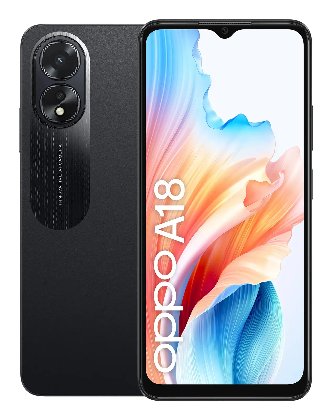 OPPO A18 16,7 cm (6.56") Çift SIM 4G USB C Tipi 4 GB 128 GB 5000 mAh Siyah