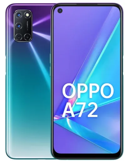 OPPO A72 16,5 cm (6.5") Çift SIM Android 10 4G USB C Tipi 4 GB 128 GB 5000 mAh Mor, Turkuaz