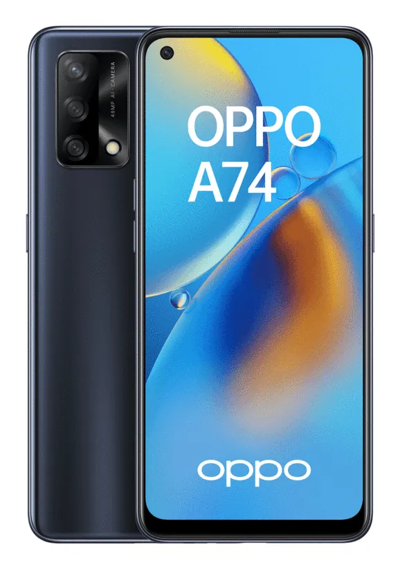 OPPO A74 16,3 cm (6.43") Çift SIM Android 11 4G USB C Tipi 4 GB 128 GB 5000 mAh Siyah