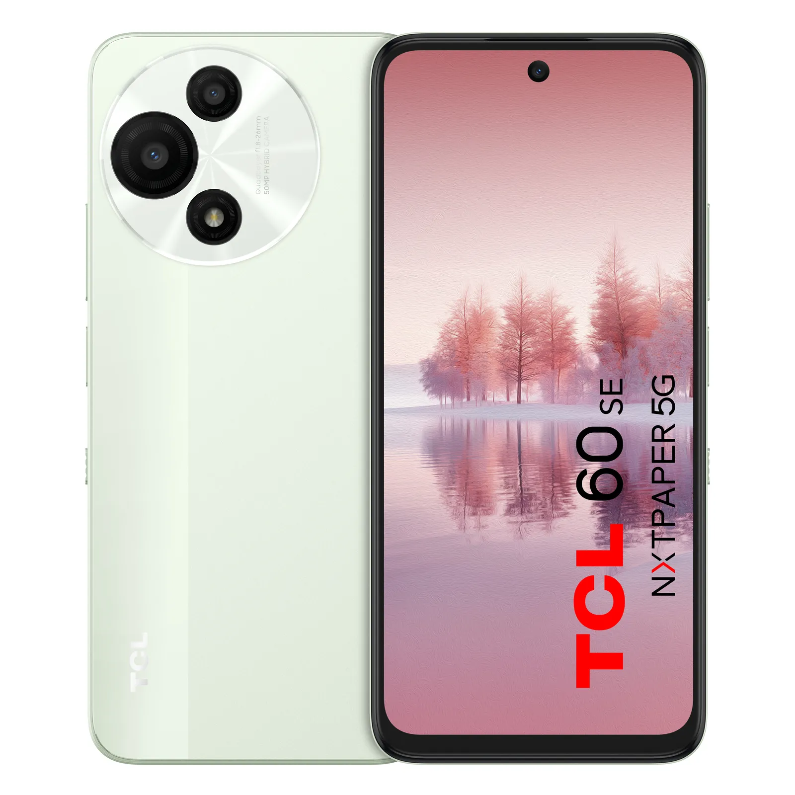 TCL 60 SE NXTPAPER 5G 17 cm (6.7") Android 15 USB C Tipi 8 GB 256 GB 5200 mAh Yeşil, Nane rengi