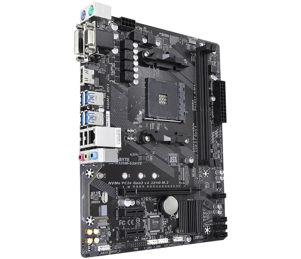 GIGABYTE GA-A320M-S2H V2 (rev. 1.1)