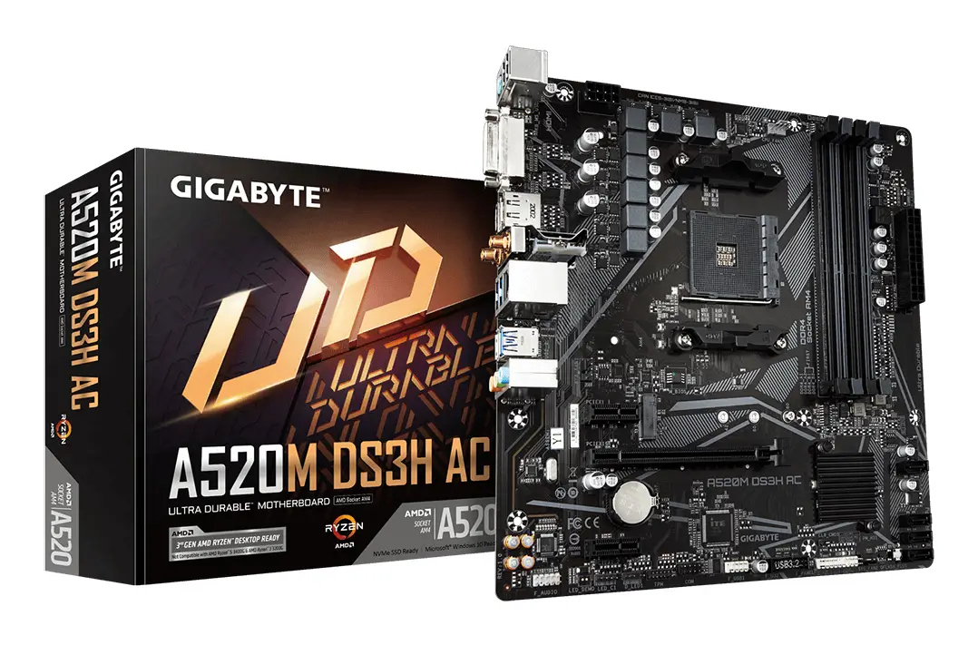 GIGABYTE A520M DS3H AC
