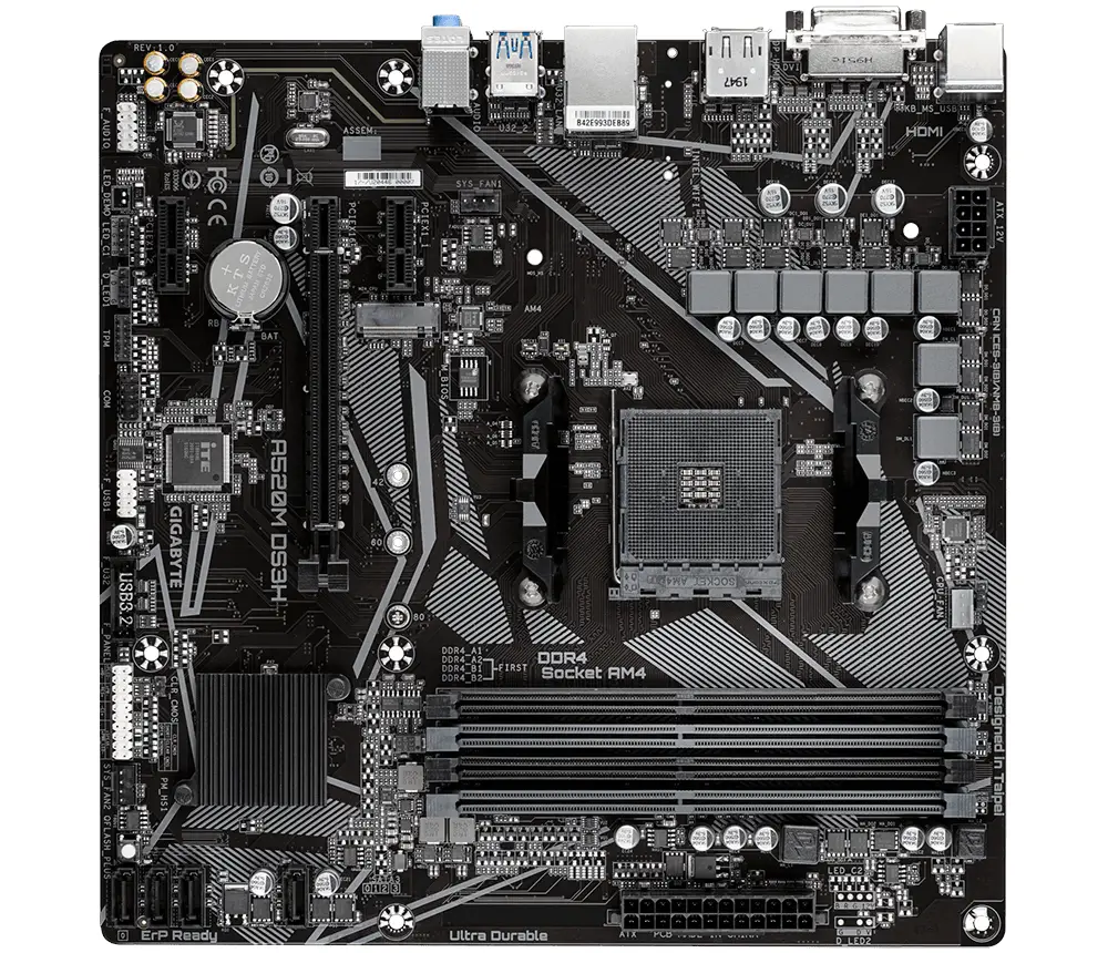 GIGABYTE A520M DS3H (rev. 1.x)