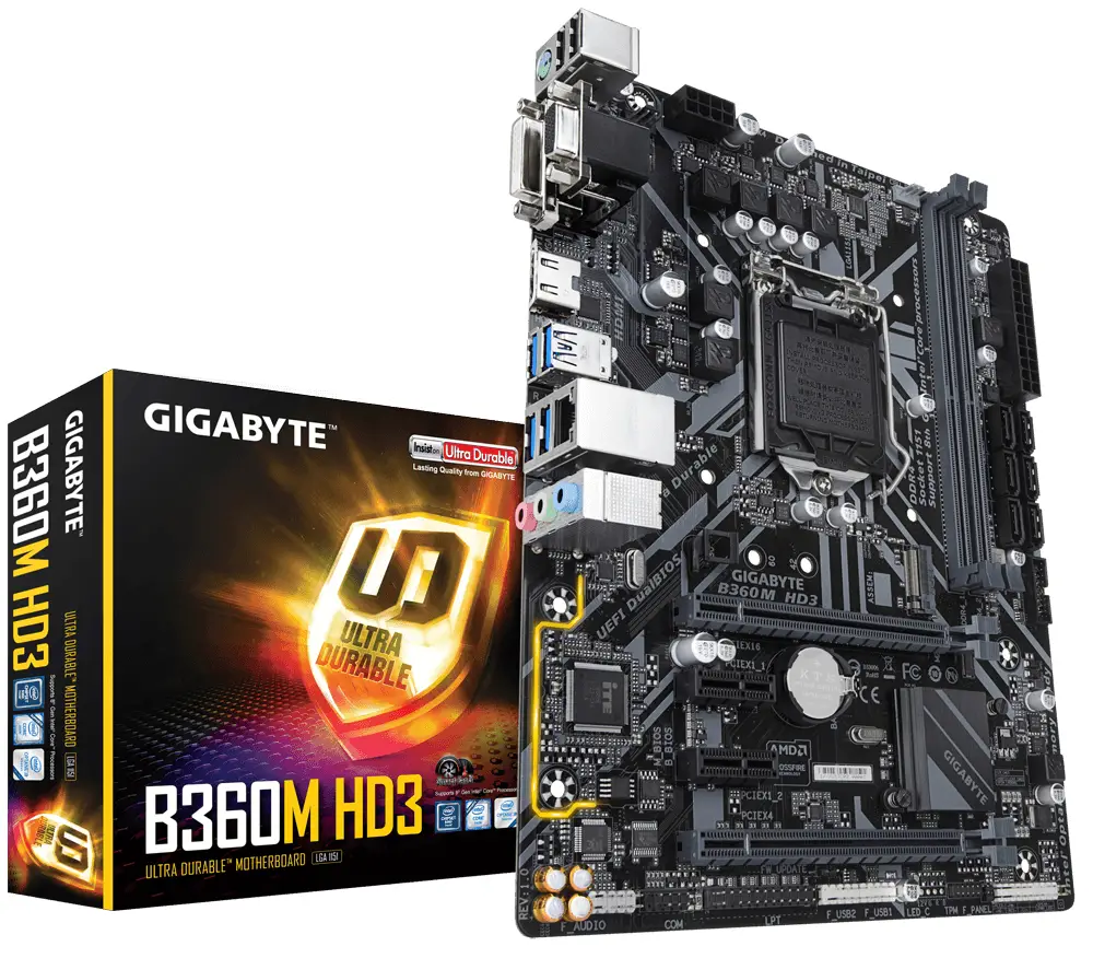 GIGABYTE B360M HD3 GAB36MHD3-00-G