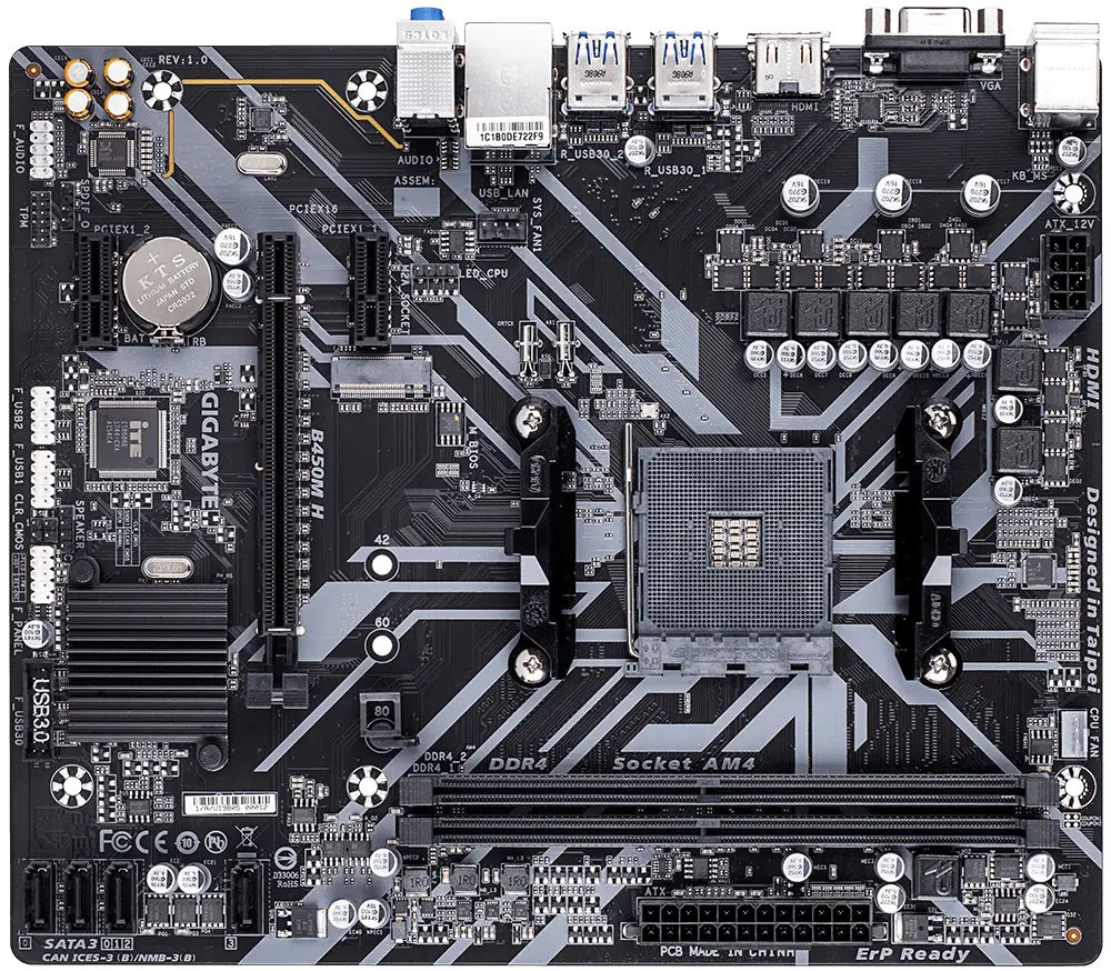 GIGABYTE B450M H GA-B450M-H