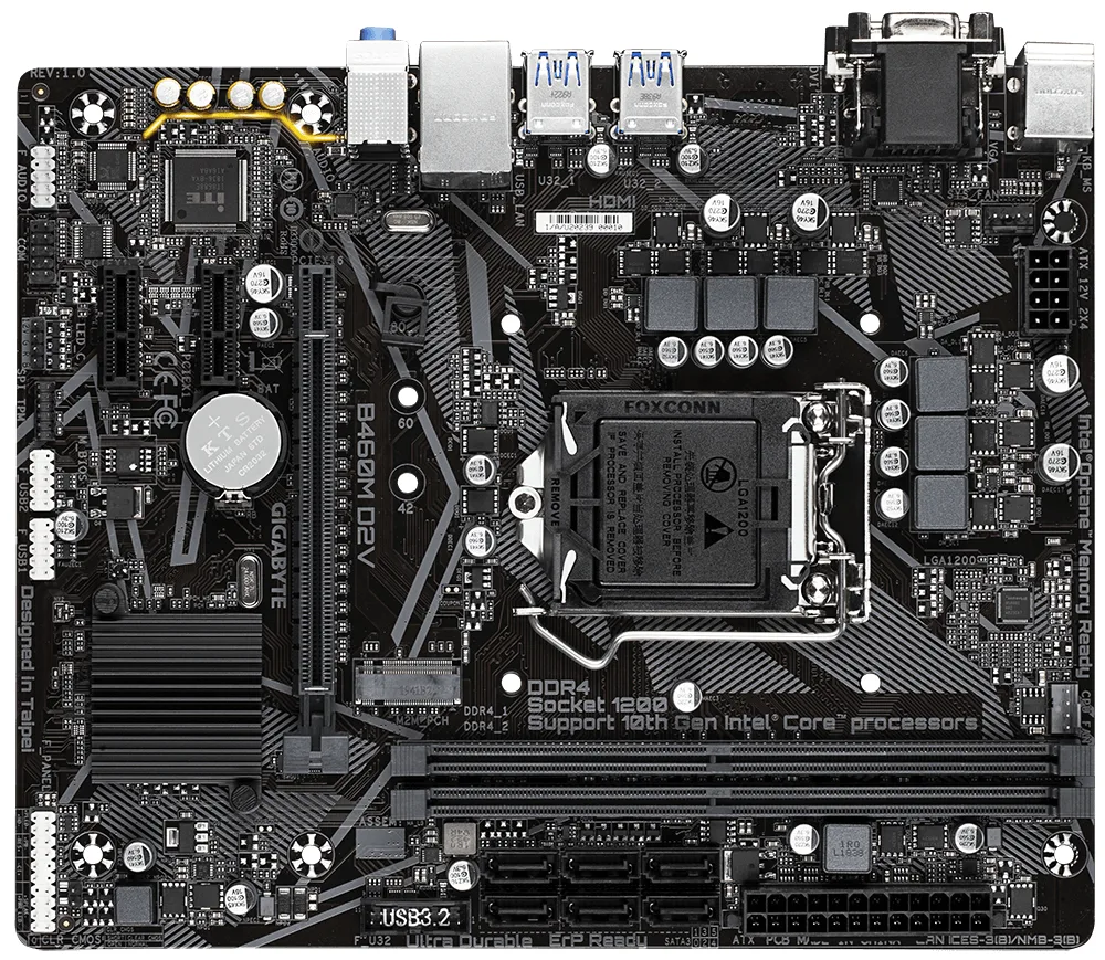 GIGABYTE B460M D2V (rev. 1.0) GAB46MD2V-00-G
