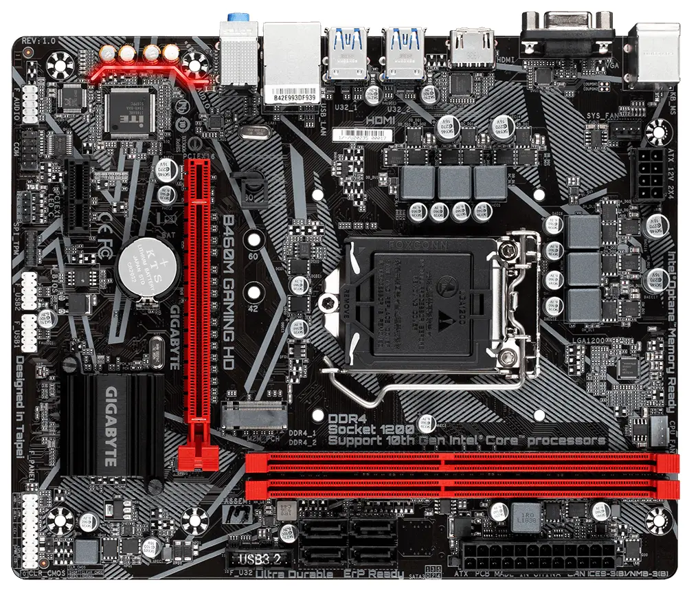 GIGABYTE B460M GAMING HD (rev. 1.0) GAB46MGHD-00-G