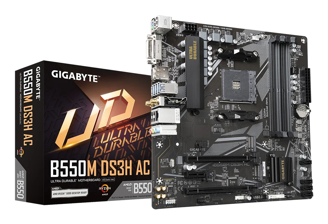 GIGABYTE B550M DS3H AC