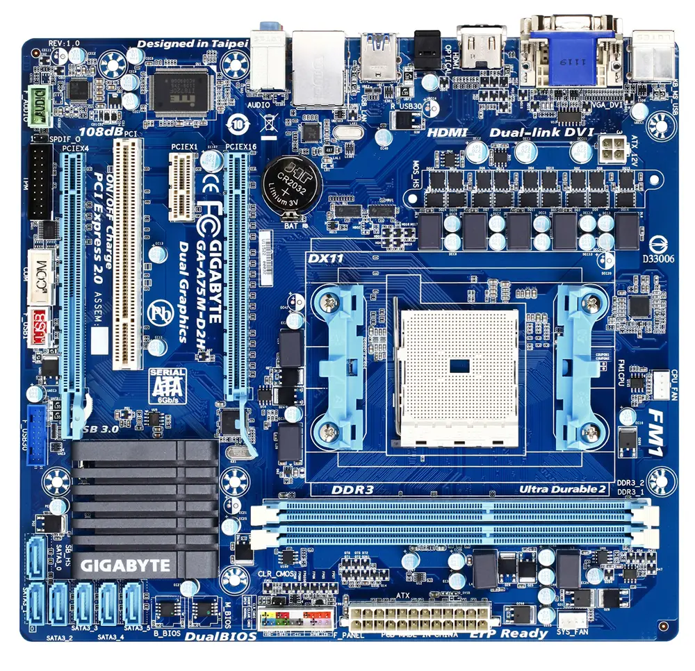 GIGABYTE GA-A75M-D2H