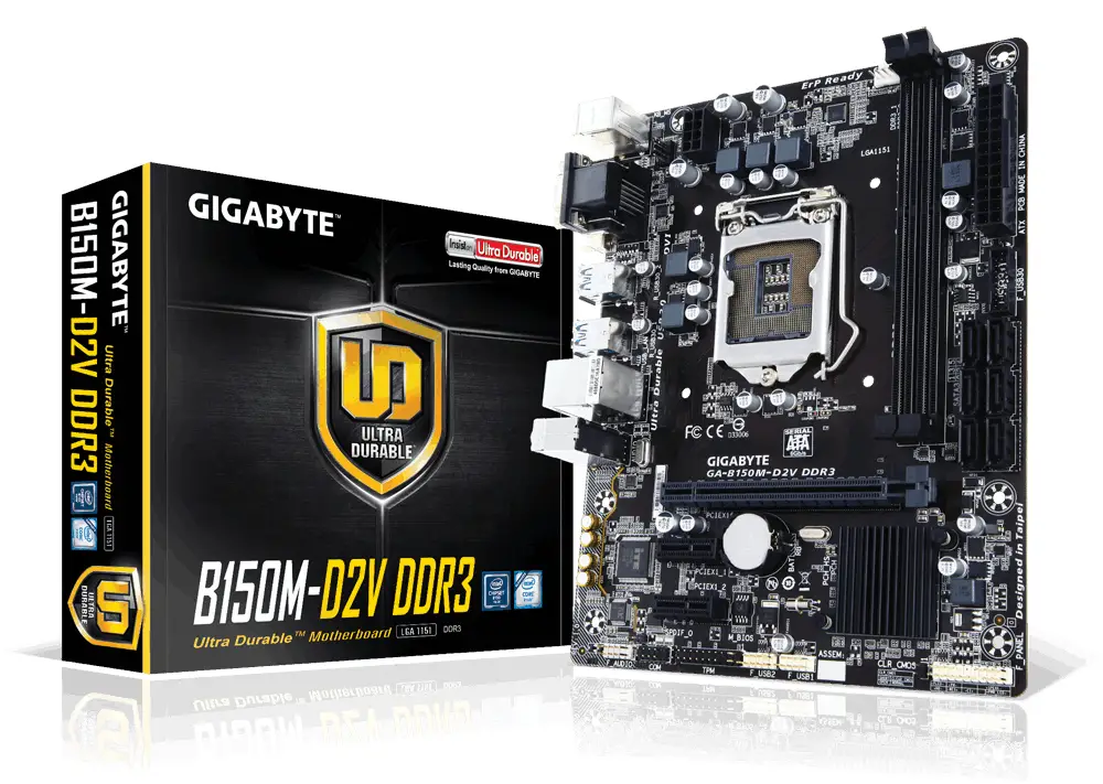 GIGABYTE GA-B150M-D2V DDR3 GAB15M2V3-00-G