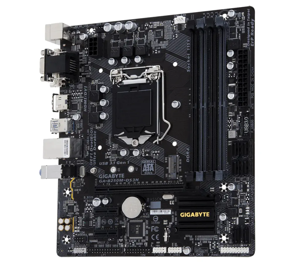 GIGABYTE GA-B250M-DS3H Bulk GAB25MS3H-00-B