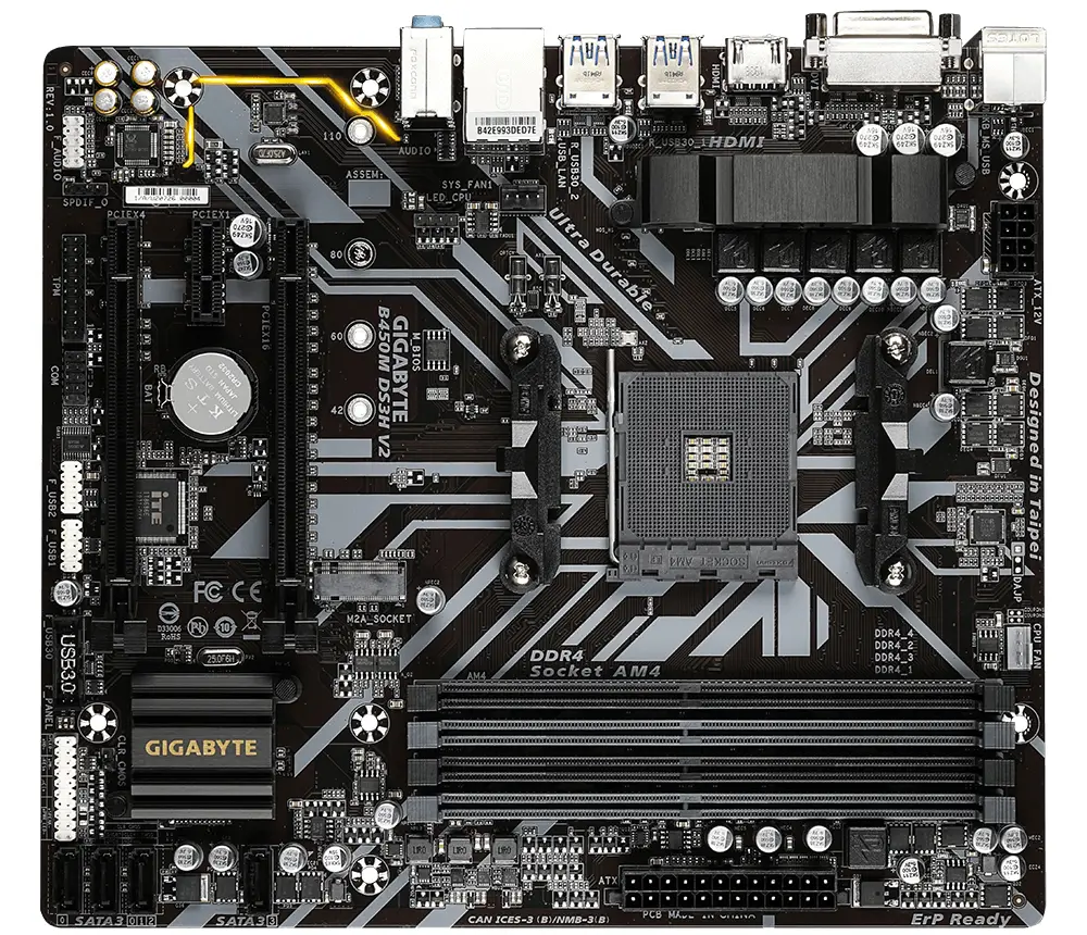 GIGABYTE GA-B450M-DS3H V2 (AM4) (D)