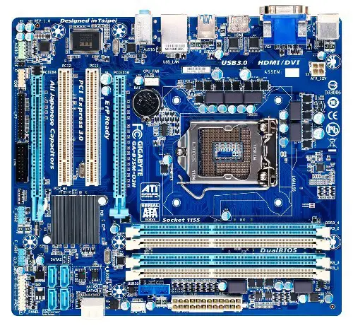 GIGABYTE GA-B75M-D3H Rev. 1.0