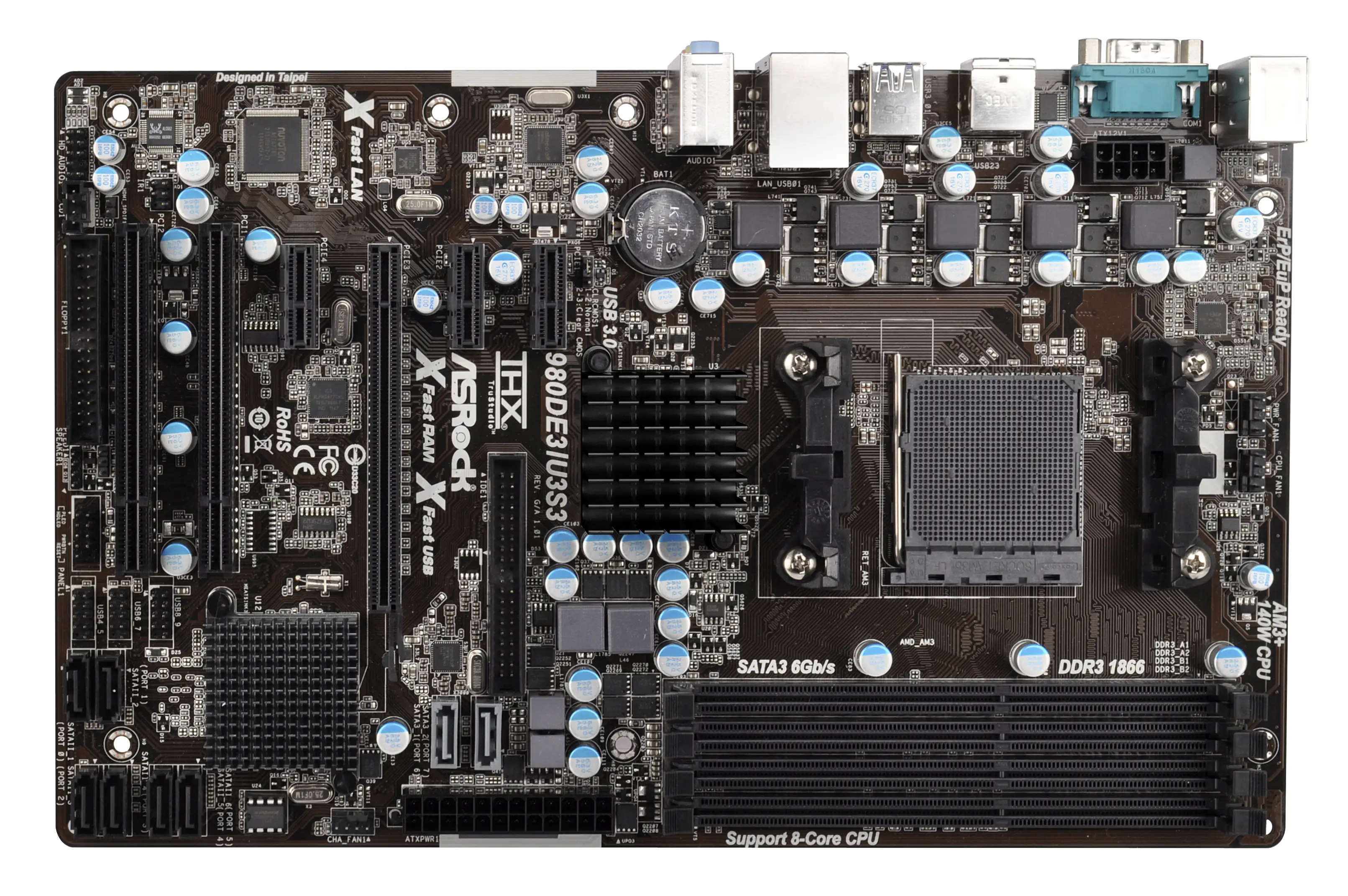 HP Asrock 980DE3/U3S3 90-MXGLR0-A0UAYZ