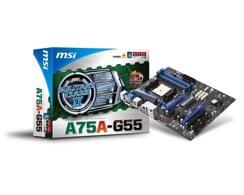 MSI A75A-G55 911-7695-008