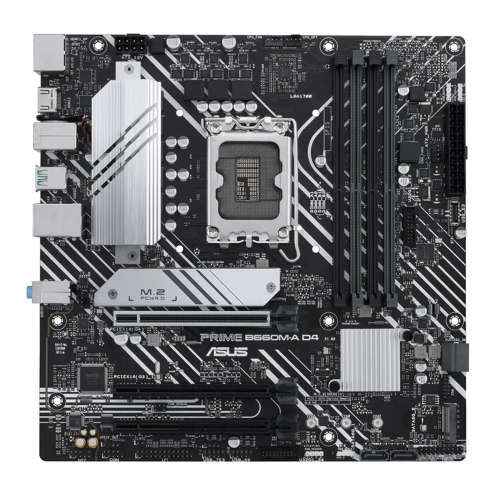 ASUS 1700 PRIME B660M-A D4 M-ATX 90MB19K0-M1EAY0