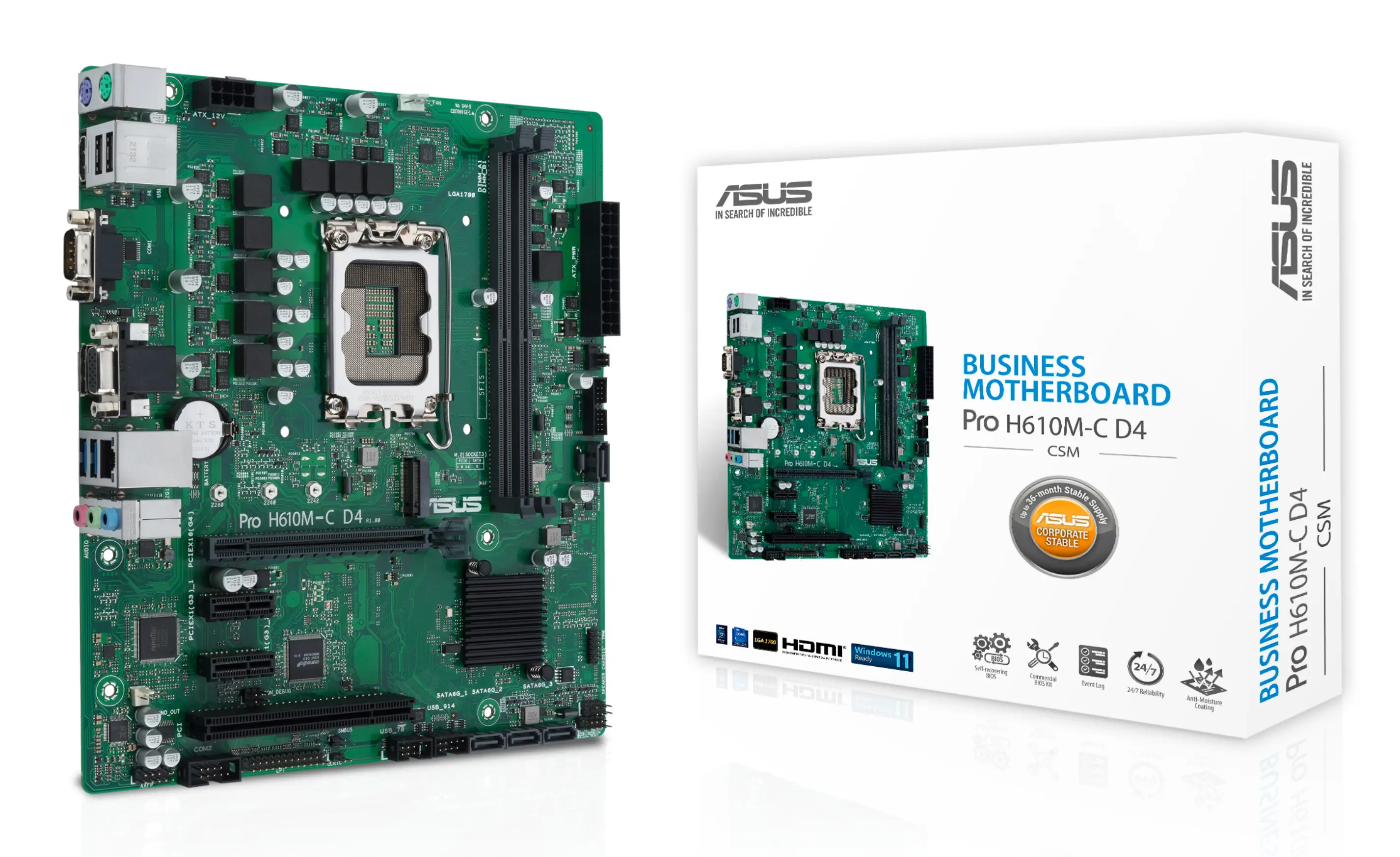 ASUS PRO H610M-C D4-CSM 90MB1A30-M0EAYC