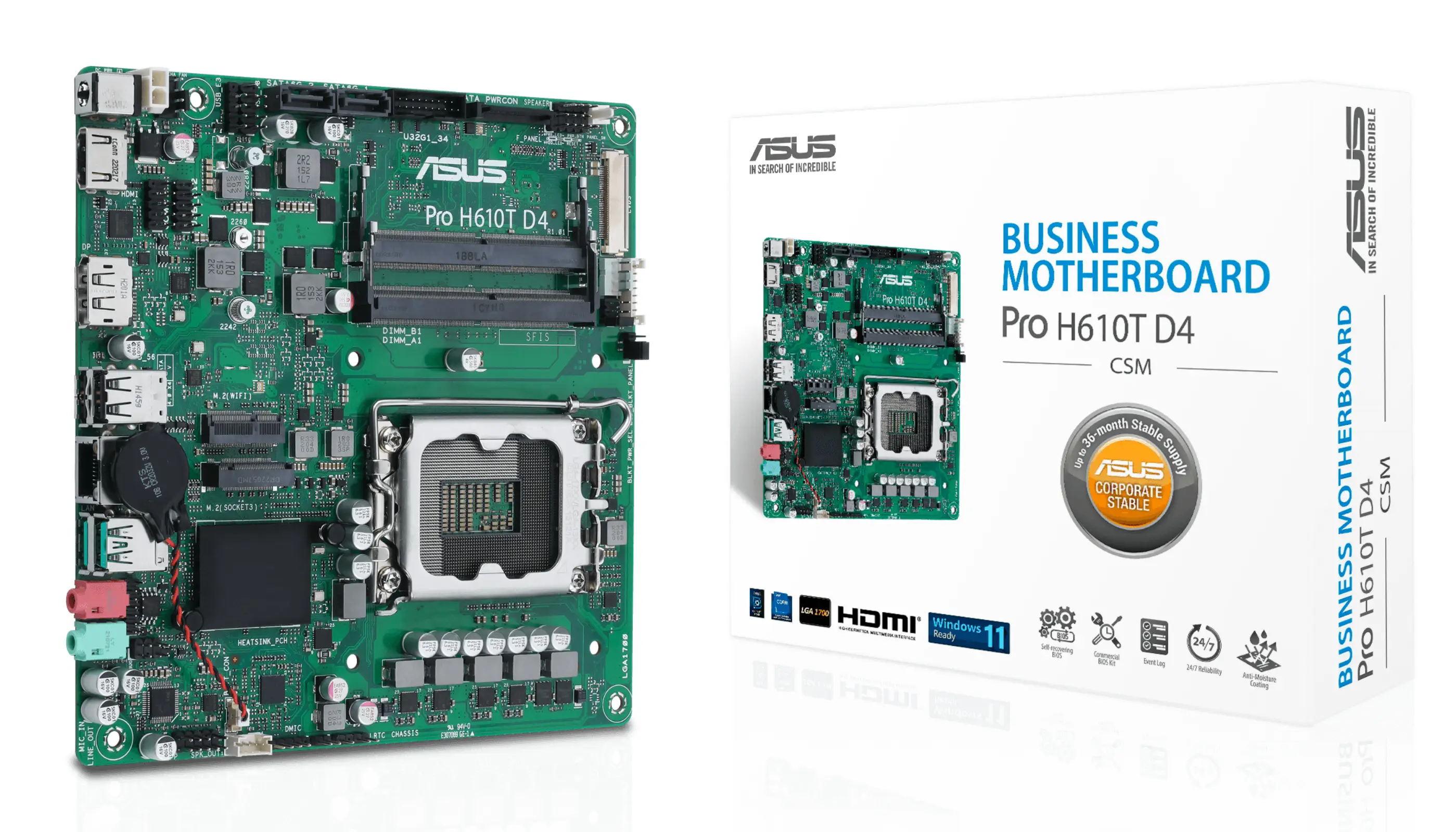 ASUS Pro H610T D4-CSM 90MB1AM0-M0EAYC