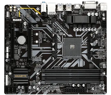 GIGABYTE B450M DS3H V2 (rev. 1.0) GAB45MDSH2-00-G