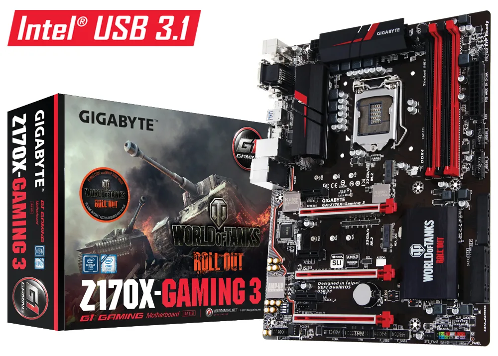 GIGABYTE GA-Z170X-Gaming 3-EU (rev. 1.0) GA-Z170X-GAMING-3-EU