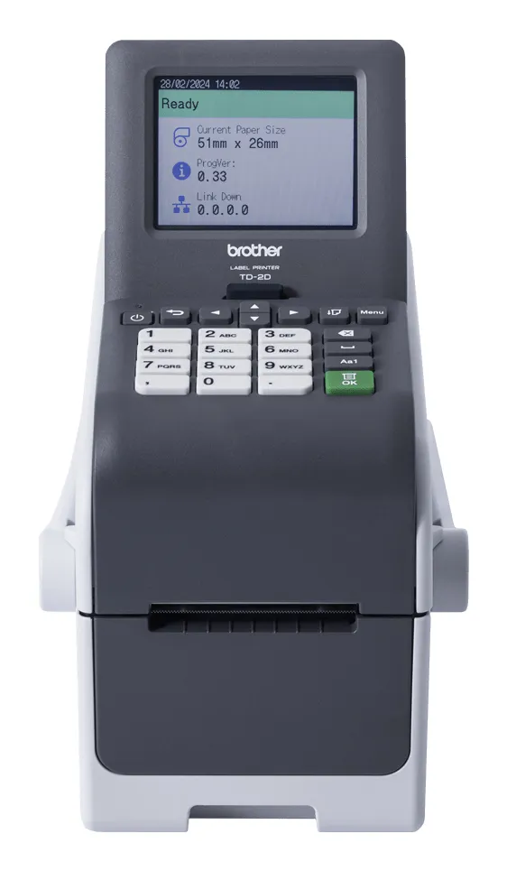 Brother TD-2350DSAH300 etiket yazıcı Doğrudan termal 300 x 300 DPI 152,4 mm/saniye Kablolu & Kablosuz Ethernet LAN bağlantısı Wi-Fi Bluetooth TD-2350DSAH300ZU1