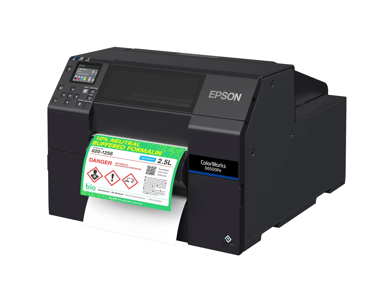 Epson ColorWorks D6500Pe etiket yazıcı Termal transfer Renk 1200 x 1200 DPI 85 mm/saniye Kablolu Ethernet LAN bağlantısı