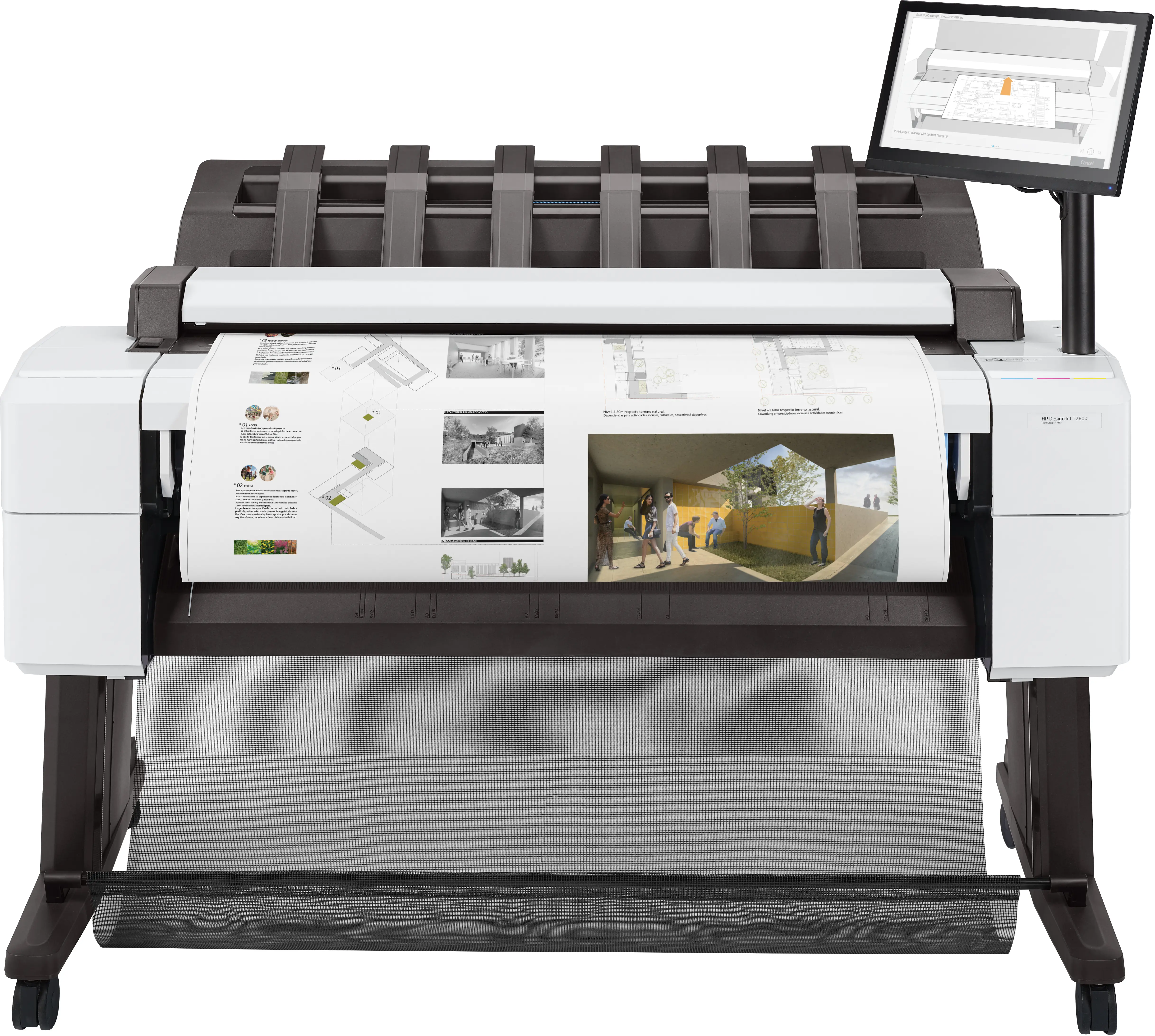 HP DesignJet T2600 36-in PostScript Multifunction Printer 3XB78A#B19