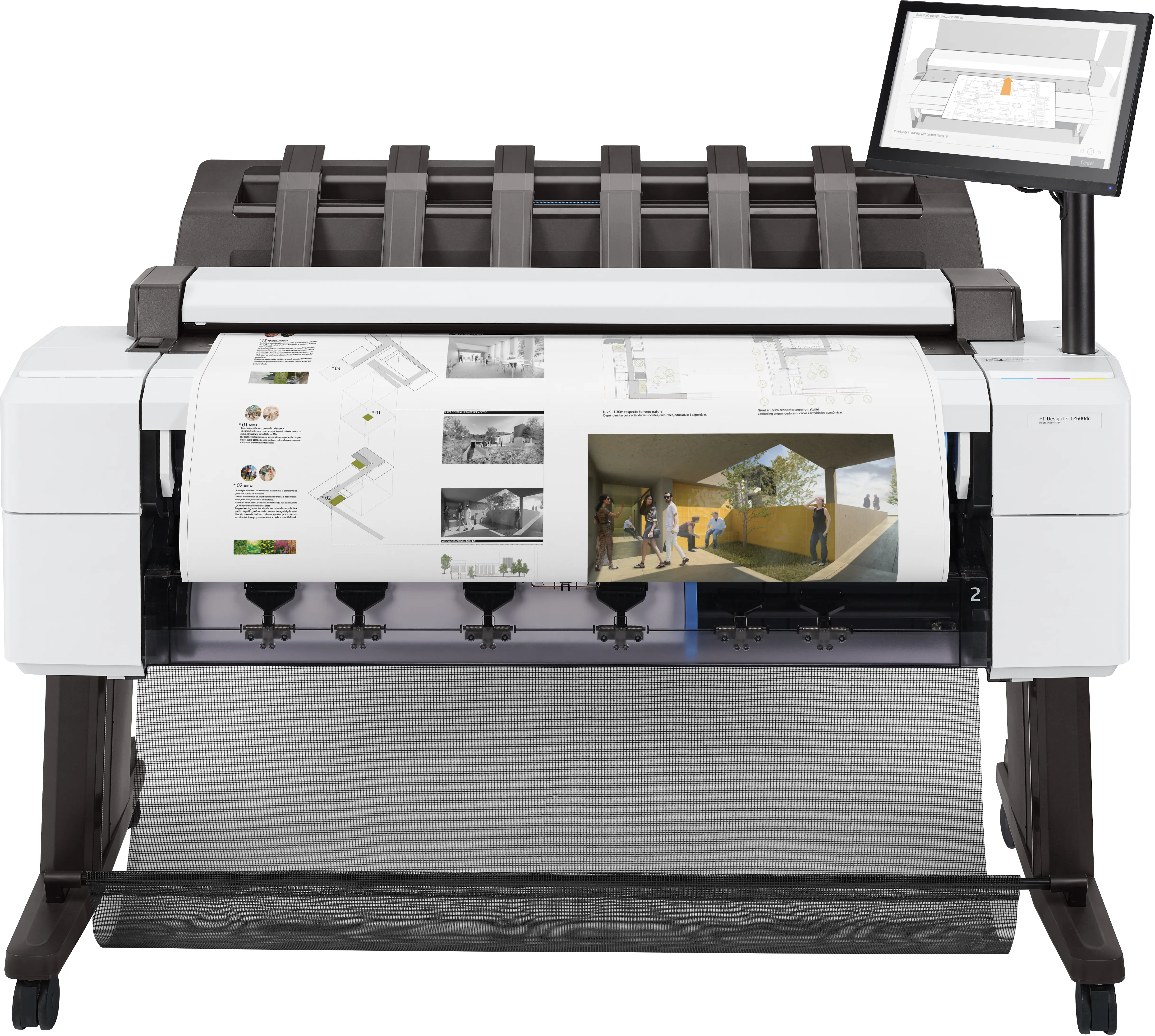 HP DesignJet T2600dr 36-in PostScript Multifunction Printer 3EK15A#B19