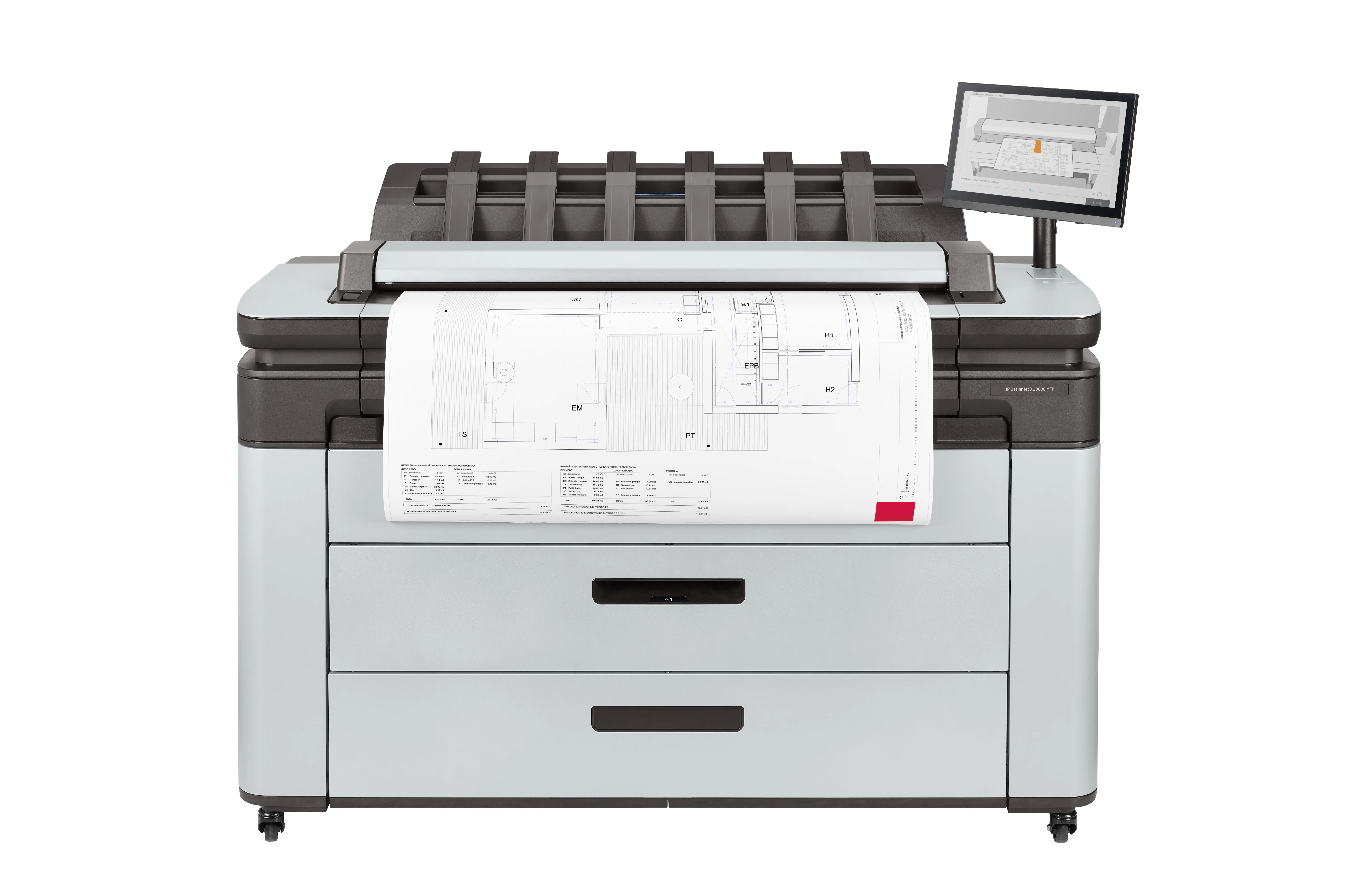 HP DesignJet XL 3600 36-in Multifunction Printer 6KD23H