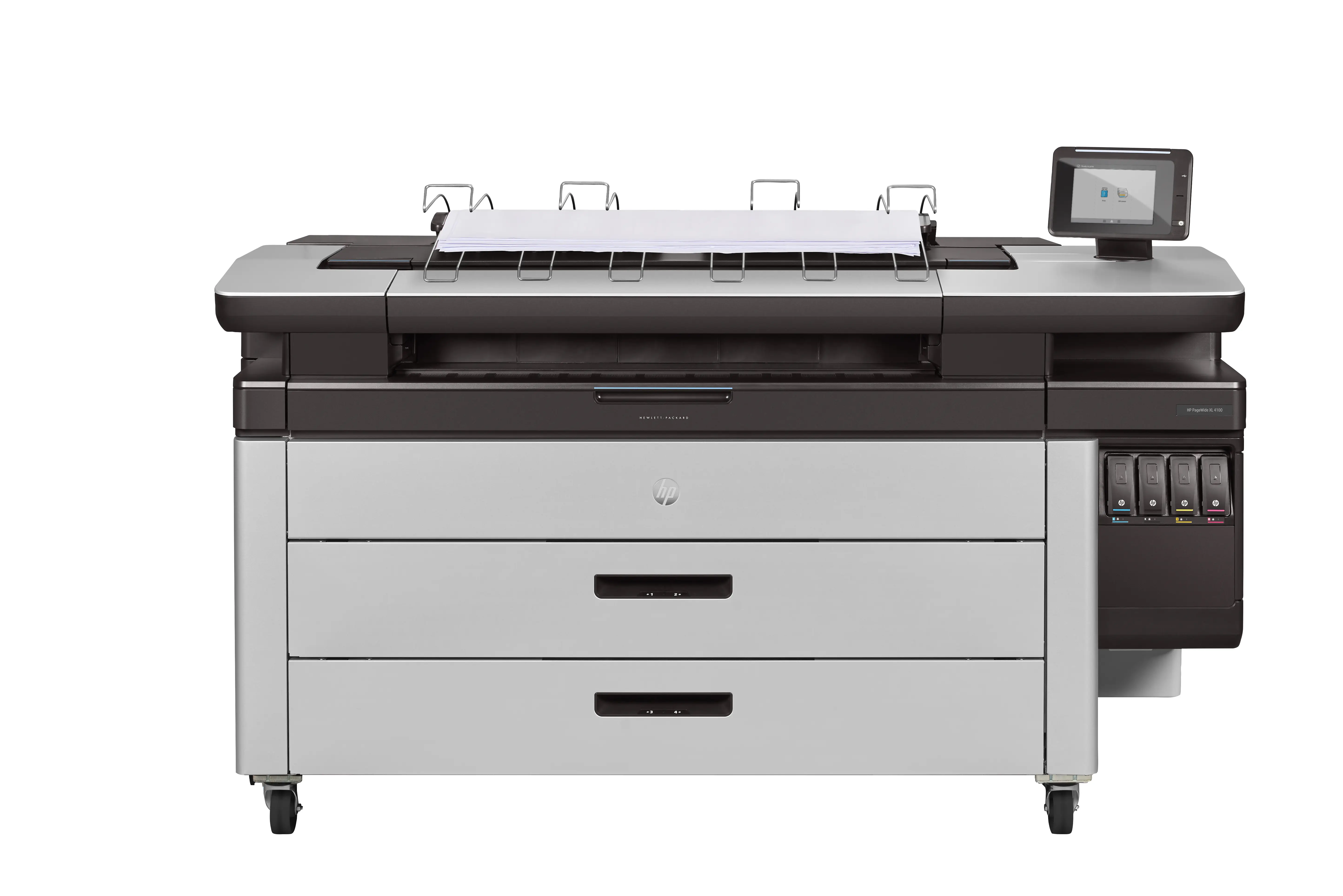 HP Üst İstifleme Birimi içeren HP PageWide XL 4100 40 inç Çok İşlevli Yazıcı J2V02E