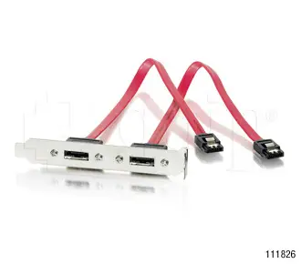 Equip eSATA adaptercable 2-port 111826