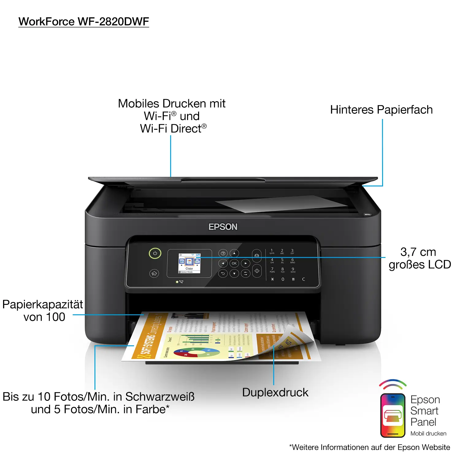 Epson WorkForce WF-2840DWF C11CG30406