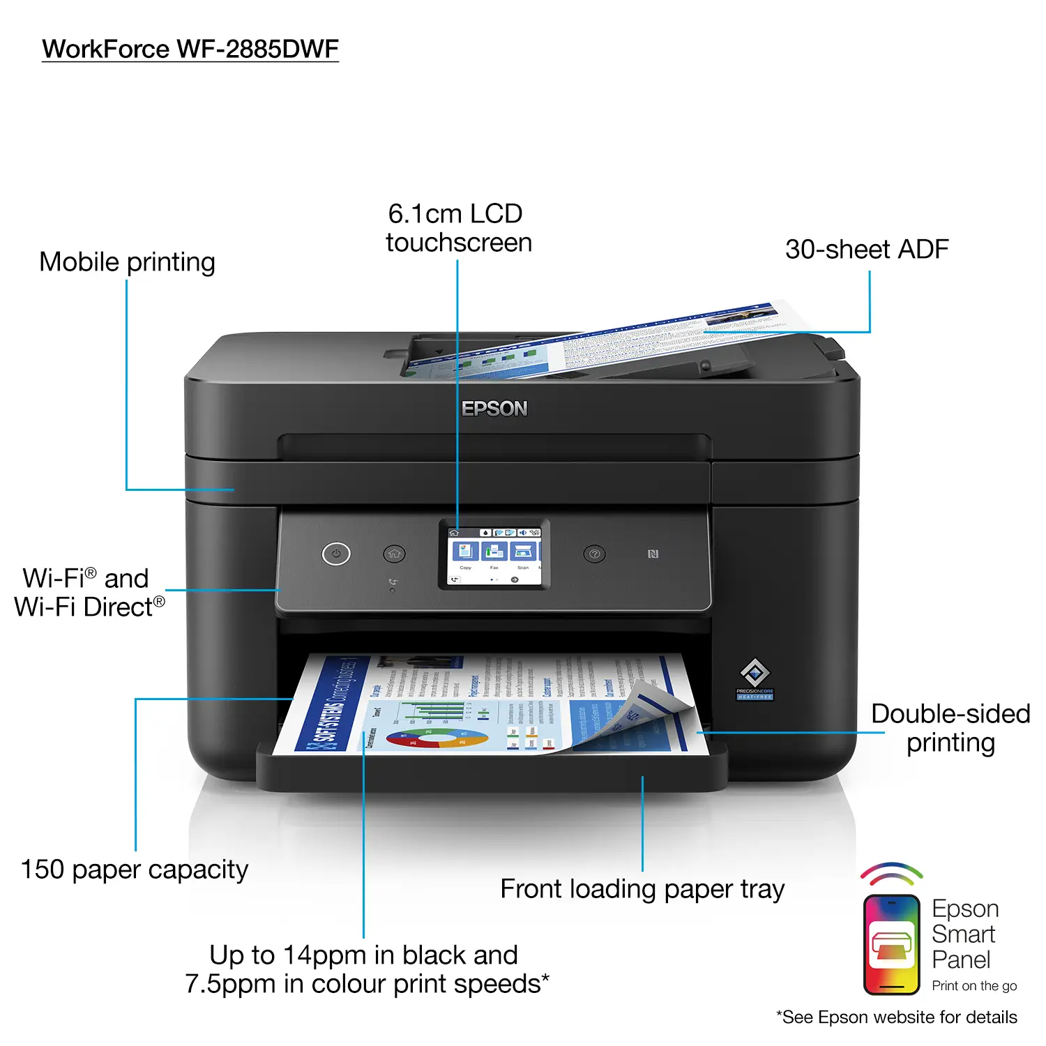 Epson WorkForce WF-2885DWF C11CG28408