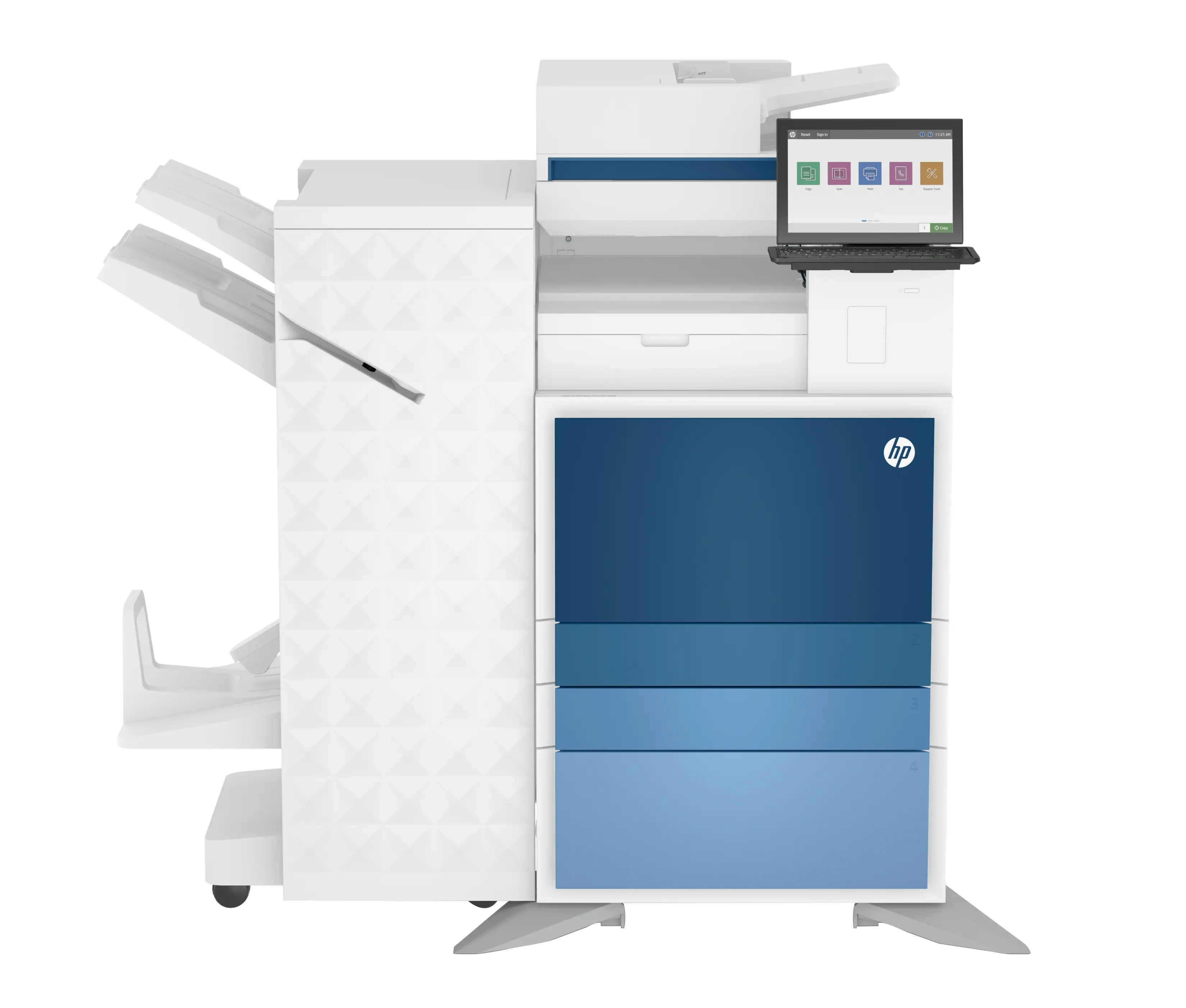 HP LaserJet Flow E786z Multifunction Renkli Yazıcı, alnızca Ethernet; Fotokopi Makinesi, Tarayıcı 5QJ94A 5QJ94A#201