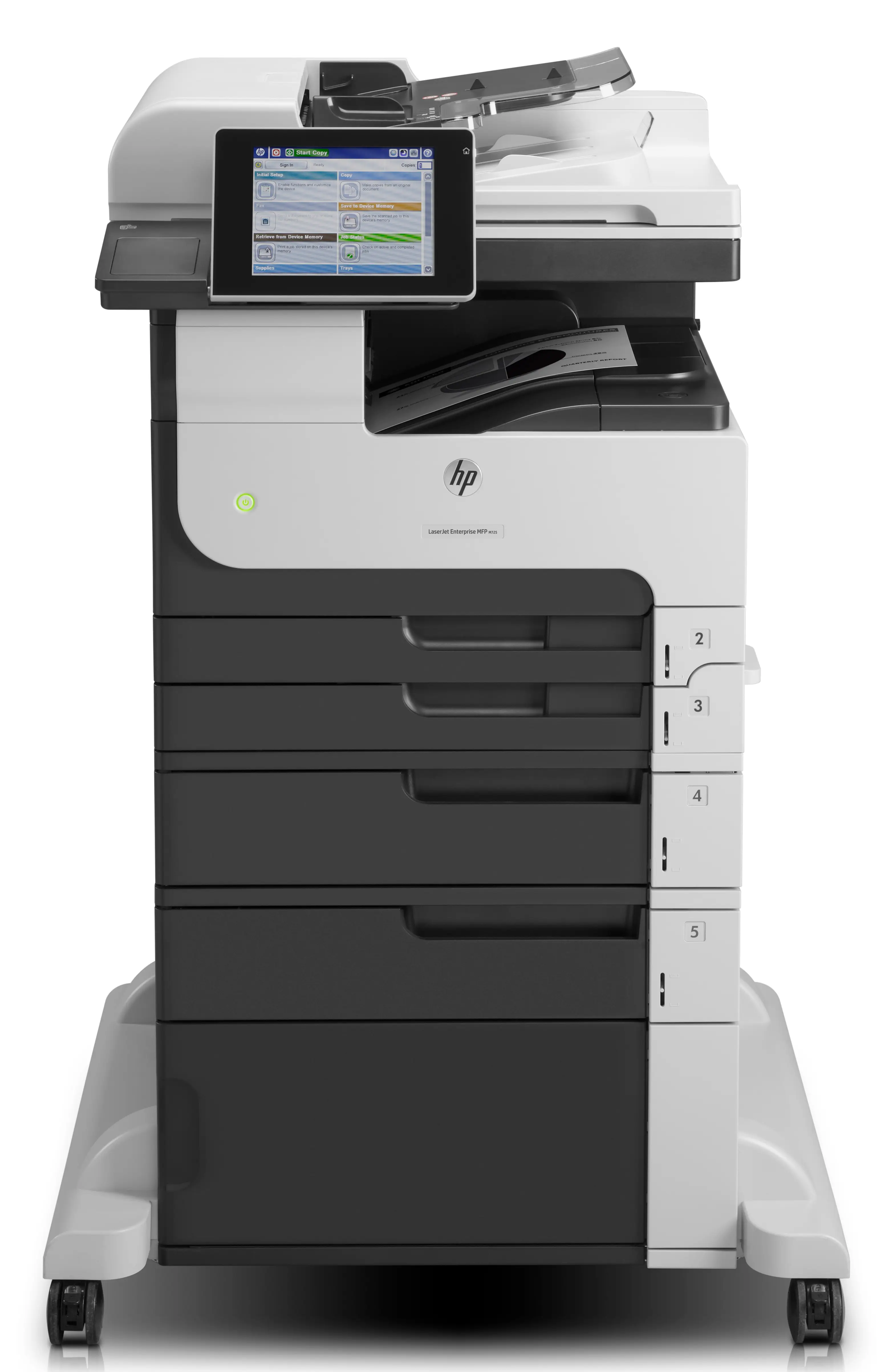 HP LaserJet Enterprise M725f Multifunction Siyah beyaz Yazıcı, alnızca Ethernet; Fotokopi Makinesi, Tarayıcı CF067A CF067A#BAZ