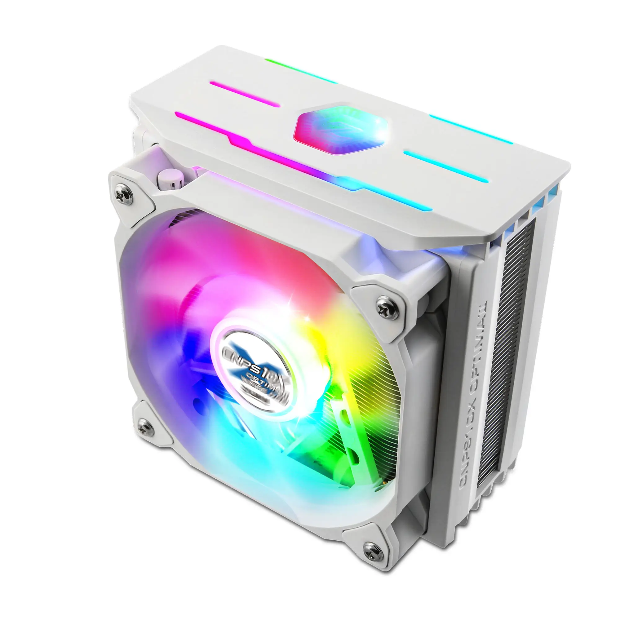 Zalman CNPS10X OPTIMAII, 120mm RGB PWM Fan / RGB Spectrum1,350 -2,100RPM uPWM / 18 -28.0dBA, Intel LGA 2066, 2011-V3 115x, 1200, 1366, AMD AM4, AM3+, AM3,, FM2+, FM2 CNPS10X OPTIMAII RGB