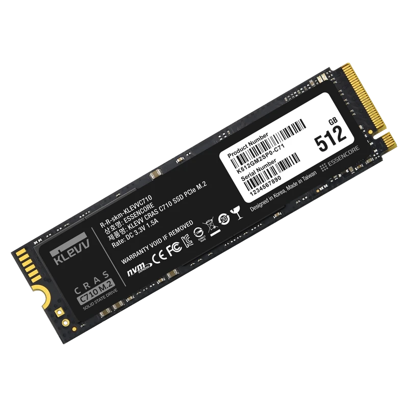 KLEVV CRAS C710 1 TB M.2 PCI Express 3.0 NVMe SSD Dahili SSD