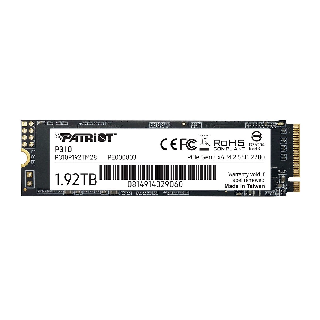 Patriot P310 480 GB M.2 PCI Express 3.0 NVMe SSD Dahili SSD