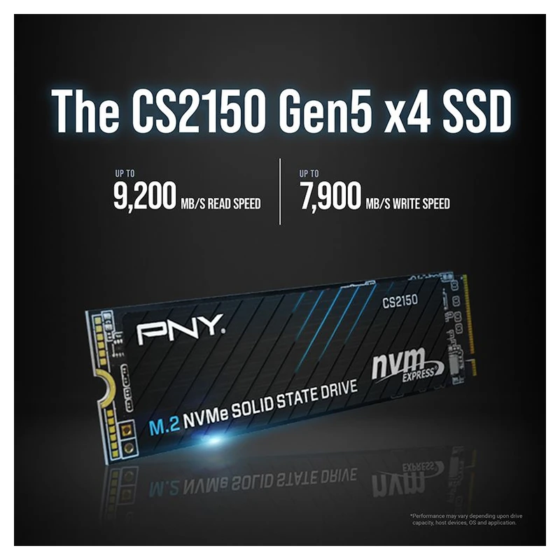 PNY CS2150 2 TB M.2 PCI Express 5.0 NVMe SSD Dahili SSD