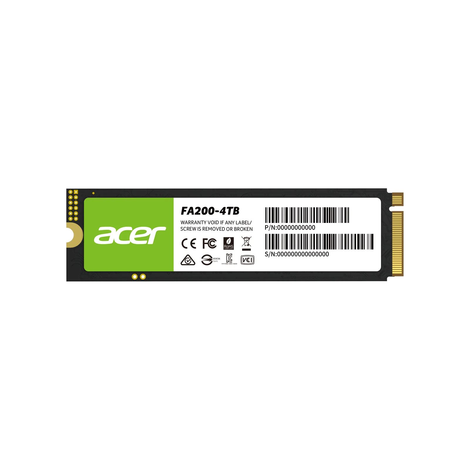 Acer FA200 BL.9BWWA.150 4 TB M.2 Gen4 NVMe SSD Dahili SSD'