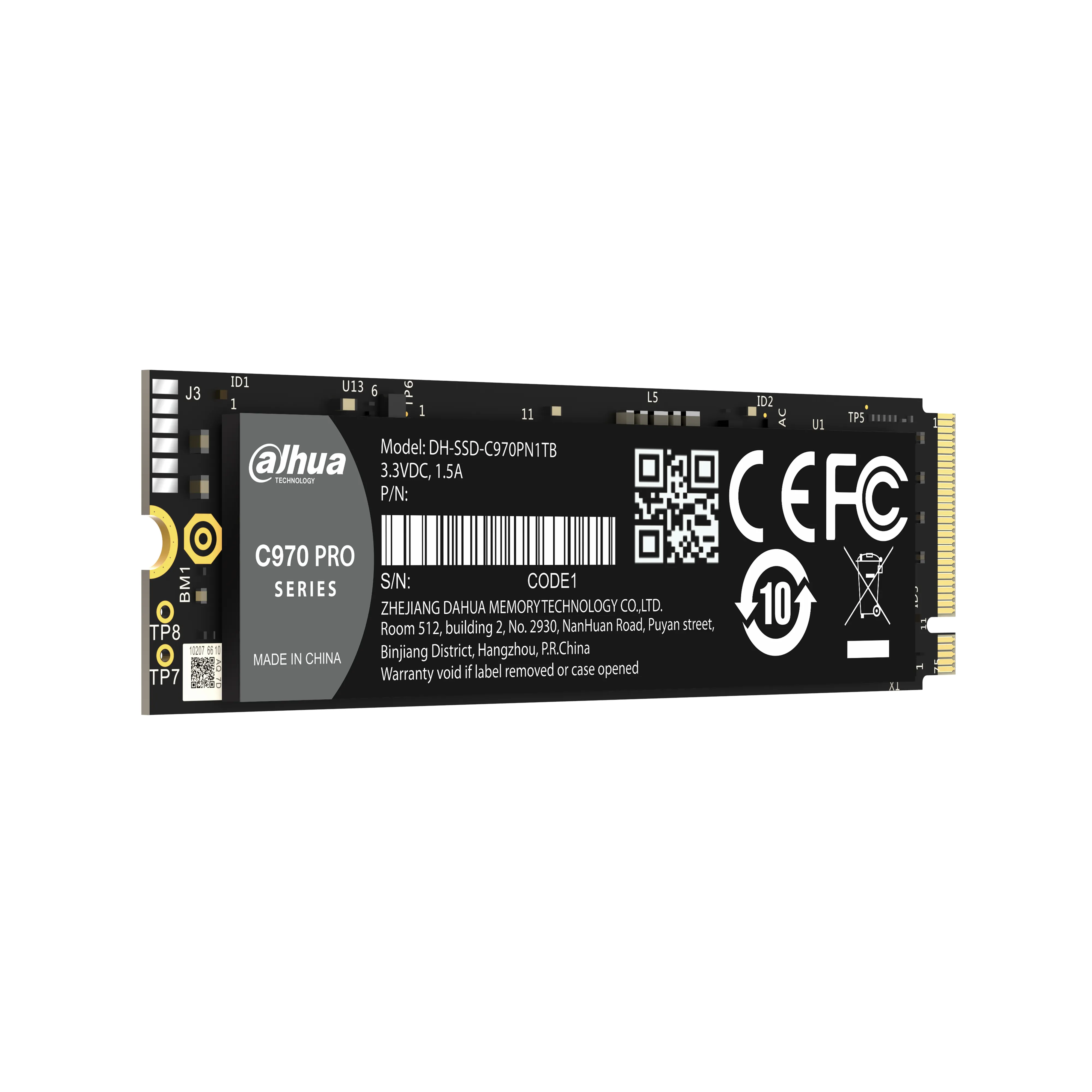 Dahua Technology -C970PN1TB 1 TB M.2 SSD 22x80 Gen4 DHI-SSD-C970PN1TB Dahili SSD'
