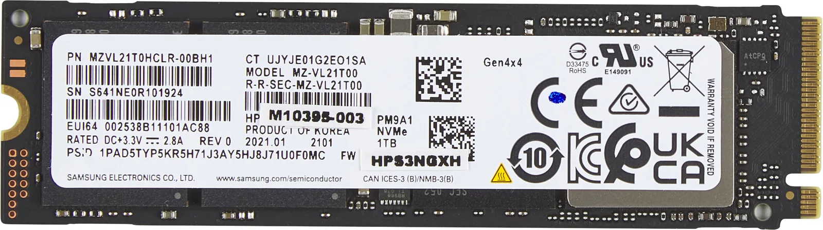 HP PCIe-4x4 NVMe M.2 SSD 5R8Y0AA